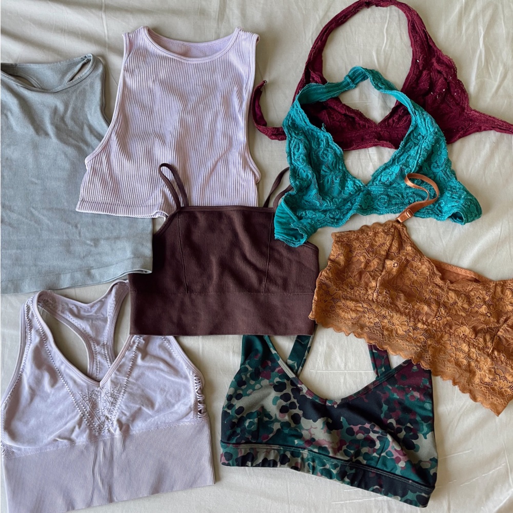Bralette Sports Bra Bundle Free People Urban Outfitters Fabletics PINK